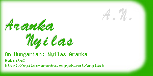 aranka nyilas business card